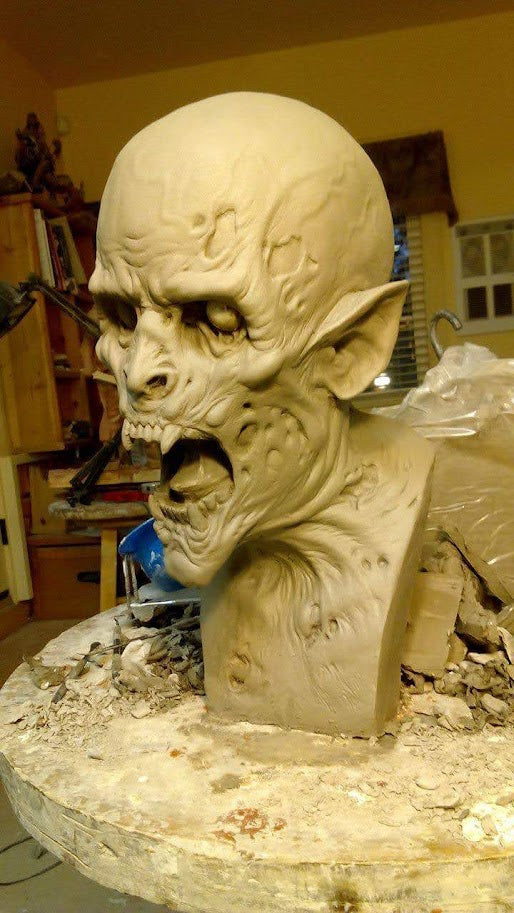 Inside Mortal remains sculpture and design studio